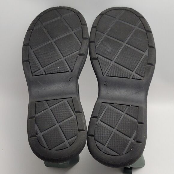 SVegan Gouache Vegan Leather Platform Combat Lace Up Boot Green Size 41 - Picture 9 of 13